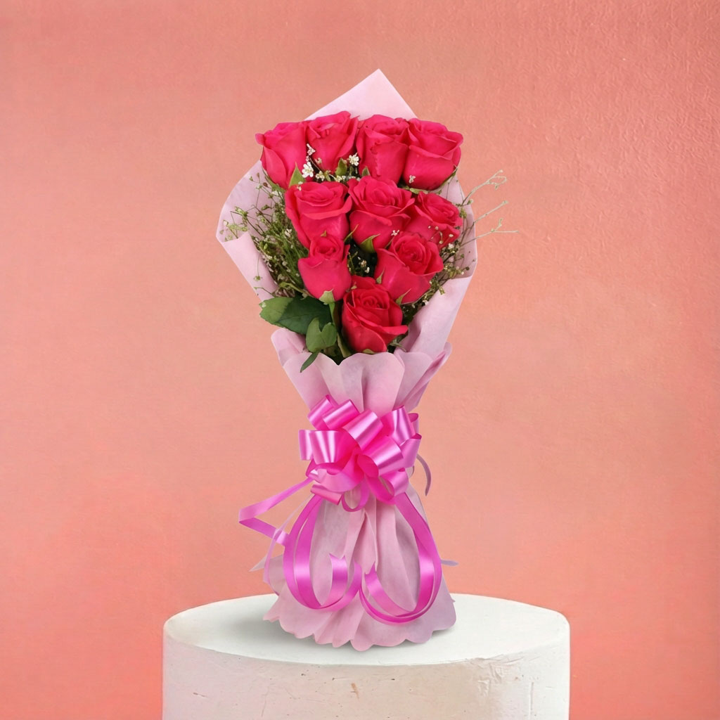 Pink Passion Rose Bouquet